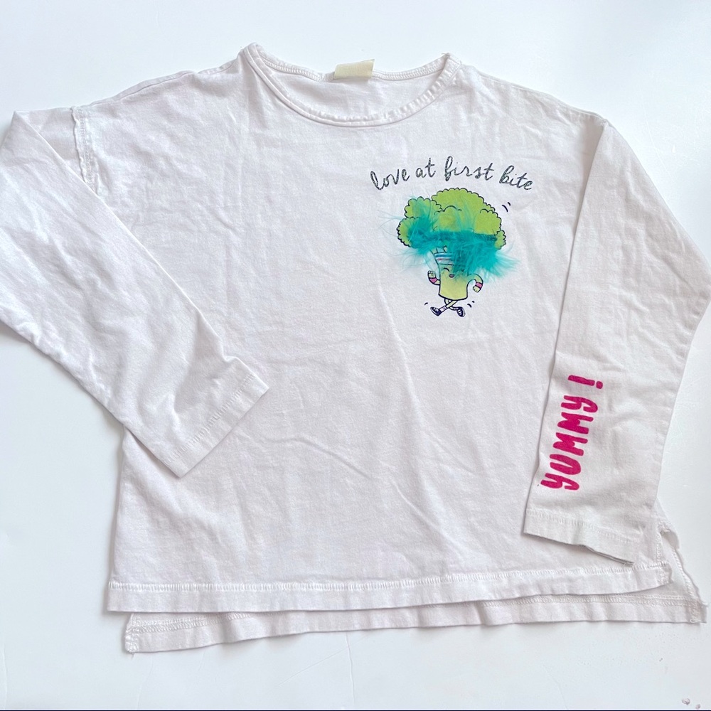 Zara broccoli tee